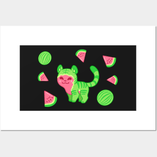 Watermelon Tiger Posters and Art